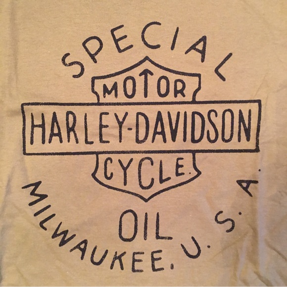 NWT HARLEY-DAVIDSON MENS T SHIRT. MEDIUM : ARMY OLIVE GREEN - Picture 3 of 3